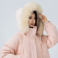 雪中飞 SNOWFLYING2025春女士中长款羽绒服狐狸毛领加厚抗寒小个子甜美 155/80A