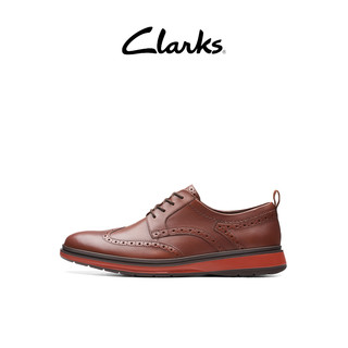 Clarks 查特里系列男鞋布洛克雕花英伦风商务休闲舒适皮鞋