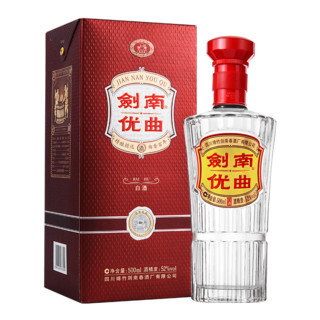 剑南春 剑南优曲 52%vol 浓香型白酒 500mL 单瓶装