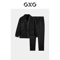 GXG 男士冬季雪糕绒家居服男生加厚保暖情侣睡衣套装开衫23冬新款