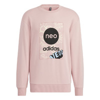 adidas NEO 男女同款运动休闲耐磨圆领卫衣