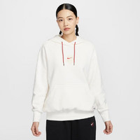 NIKE 耐克 卫衣女2025春新年款红色套头衫HV8461