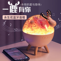 阿波罗之梦 永生花蓝牙音箱鲜花玫瑰花七夕情人节礼物送女友生日礼物小夜灯