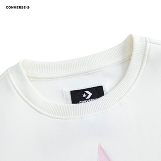 Converse【加绒】匡威女童卫衣儿童装24冬季中大童休闲百搭上衣打底衫  珠片秀 110 【110/52(4)】