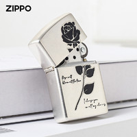 ZIPPO 官方旗舰店防风煤油打火机男士之宝正品黑玫瑰男友生日礼物