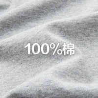 佐丹奴美式风球服女24秋时尚纯棉小U领撞色插肩长袖T恤女13324719 77 灰紫/葡萄干紫 XL