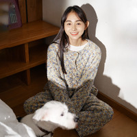 朵朵·可可 女士保暖长袖开衫家居服 DW232CZ248