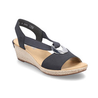 88VIP：瑞克尔 德国女鞋2024夏季新款休闲凉鞋坡跟厚底时装凉鞋624H6直邮