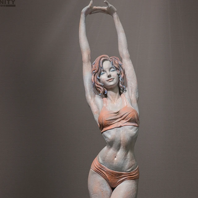 【开天工作室】新春活动-罗其胜《小雅集-早安少女》现代装饰摆件