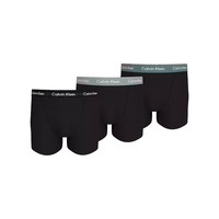Calvin KleinCK男士平角内裤3条装 0000U2662G  QRV黑色 XL