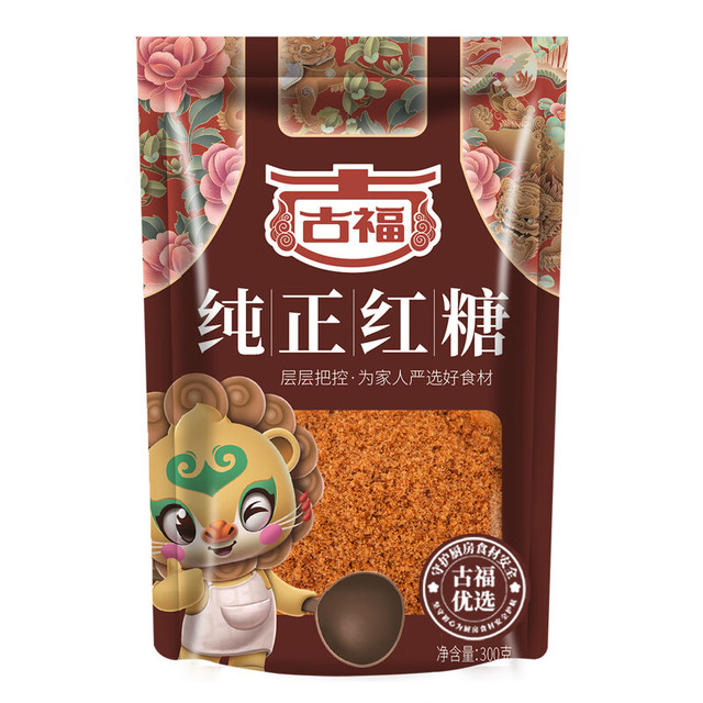 古福 纯正红糖300g 甘蔗红糖 冲调饮品