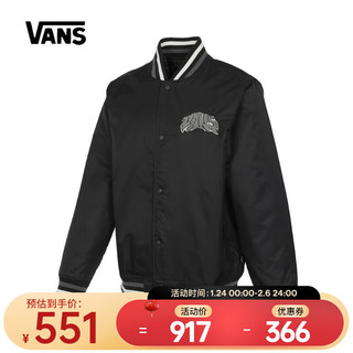 万斯（VANS）男子DUNTON BASEBA JACKET薄棉夹克 VN000G81BK