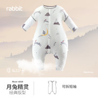 NORDICBABY 婴儿睡袋春秋新款恒温新生儿童分腿防踢被宝宝睡袋 睡袋-月兔精灵 M码（衣长80cm）