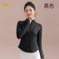 361° 361运动上衣女2025新款立领长袖跑步服训练服健身服瑜伽服外套