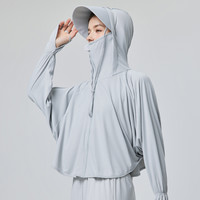 UV BANANA UVBANANA大帽檐披肩防晒衣女夏防紫外线遮阳防晒服冰丝透气外套薄
