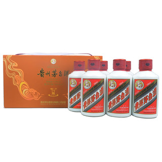 茅台 MOUTAI 飞天  53度 酱香型白酒 春节礼盒 2024年 100mL 6瓶 生日礼盒