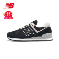 new balance NB574系列男鞋女鞋复古拼接经典百搭舒适休闲运动鞋跑步透气耐磨 ML574EVB 黑色 36 (脚长22cm)