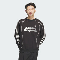 adidas 阿迪达斯 三叶草蛇年套头衫2025春男仿麂皮撞色卫衣JN3792