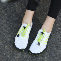 RZWOLF 夏季骑行鞋男女户外无锁山地公路休闲透气软底防滑自行车鞋子 泉A34白色（标准运动码） 35