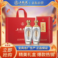 五粮液 WULIANGYE 年货礼盒 五粮精酿天禄献瑞52度500ml*2瓶固态法浓香型白酒