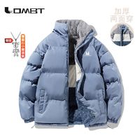 百亿补贴：LOMBT休闲简约运动纺丝棉服冬季新款潮流情侣保暖双面穿棉衣外套