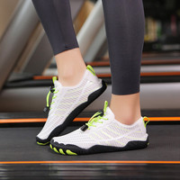 RZWOLF 室内训练男女儿童跳绳瑜伽普拉提防滑跑步机鞋举重透气鞋子 巨M206白色（偏大一码） 43