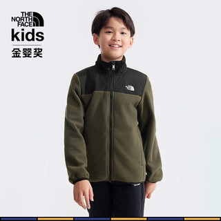 THE NORTH FACE 北面 童装男女儿童保暖抓绒外套|8DNA 21L/绿色 S（130/64）