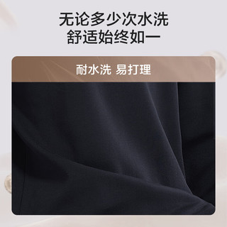 京东京造t恤男含羊毛长袖T恤假2件冬季男士打底衫黑色 M