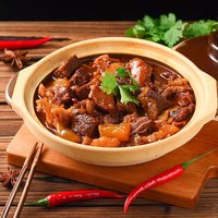 西鼎和 老北京牛肉筋头巴脑火锅底料2斤精品盒装牛杂加热即食特价