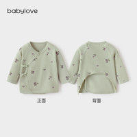 88VIP：Babylove 新生儿半背衣春夏宝宝上衣和尚服莫代尔婴儿睡衣梅子熟了