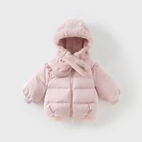 女童三防羽绒服中大童白鸭绒外套冬装儿童上衣