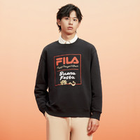 FILA 男女同款新年纯棉宽松卫衣圆领针织卫衣