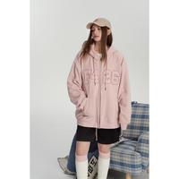 潮牌秋冬男女同款大logo贴布绣摇粒绒加卫衣同款女式卫衣