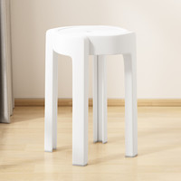 德而乐施 DELLAS A-塑料圆凳 现代简约塑料凳 军绿色