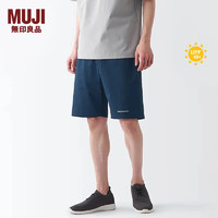 MUJI 无印良品（MUJI） Walker 男式 防紫外线 易干 短裤 男士春季 防晒 BIC03A3S 藏青色 S 165/72A