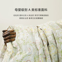 Snowman/斯诺曼白鹅绒丝被冬被加厚保暖羽绒丝被芯冬被子 佩斯利-绿（加厚冬被） 150X210CM