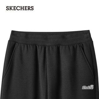 斯凯奇（Skechers）秋季休闲舒适显瘦保暖简约基础版型L324W065 碳黑/0018 S