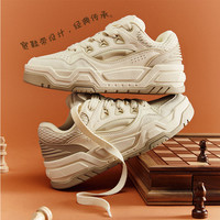 安踏微糖2丨经典潮流休闲鞋男女同款冬季百搭低帮运动鞋 【女款】浅米白/颗粒米黄-1 38.5