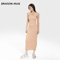 龙脸 DRAGONFACE修身连衣裙吊带裙人鱼针织裙