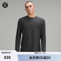 露露乐蒙lululemon丨Surge Warm 男士圆领运动衫运动上衣 芯吸 LM3DBRS 杂色石墨灰/黑 XS