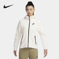 88VIP：NIKE 耐克 外套女装春季新款连帽衫针织休闲拼接运动夹克FB8339-110