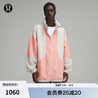 露露乐蒙lululemon丨Lightweight 男士轻盈版宽松款夹克 *Foil LM3FCWS 鸽子灰/粉红色粉彩 S