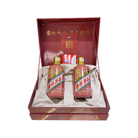 PLUS会员：茅台 生肖 乙巳蛇年 酱香型白酒 53度 375ml*2 礼盒装