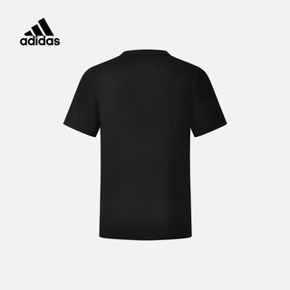 adidas阿迪达斯短袖男夏季薄款速干透气上衣舒适百搭运动服 GK9120-黑色【圆领】 XXXL