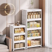 侑家良品 收纳柜免安装衣柜可折叠儿童零食储物柜三层