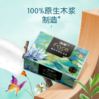 百亿补贴：洁柔 艺术油画抽纸 4层80抽20包
