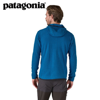 巴塔哥尼亚（Patagonia）男士R1保暖全拉链抓绒衣连帽开衫休闲外套Air Fu-Zip Hoody 40255 ENLB M