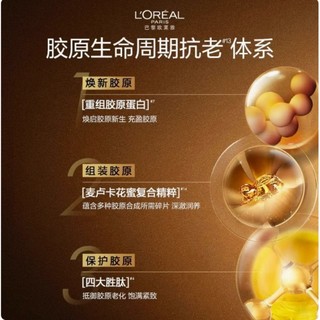 88VIP：L'OREAL PARIS 欧莱雅第二代小蜜罐金致臻颜花蜜胶精粹水补水紧致抗皱抗老130ml