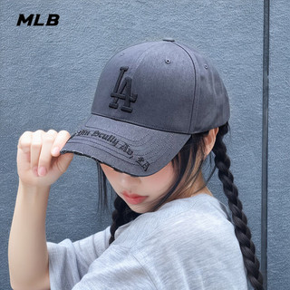 美职棒（MLB）官方男女帽子秋冬新款棒球帽休闲潮流遮阳帽硬顶鸭舌帽情人节礼物 洛杉矶道奇队/黑色 均码 F