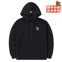 美职棒（MLB） 男女小logo拉链经典刺绣连帽外套24秋季 3ATRB0144 圣迭戈教士队/炭灰色 M 170/92A